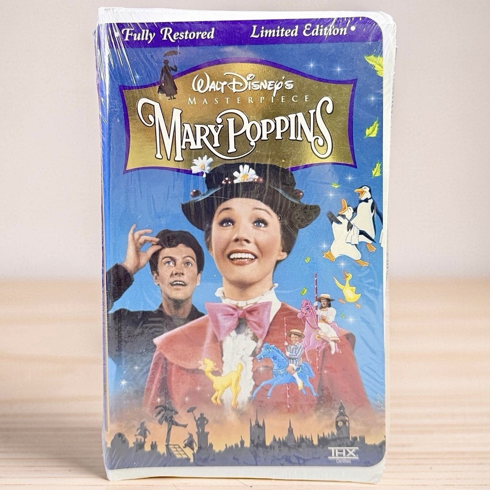 1997 Disney Mary Poppins VHS Sealed Masterpiece Collection Fully Restored THX